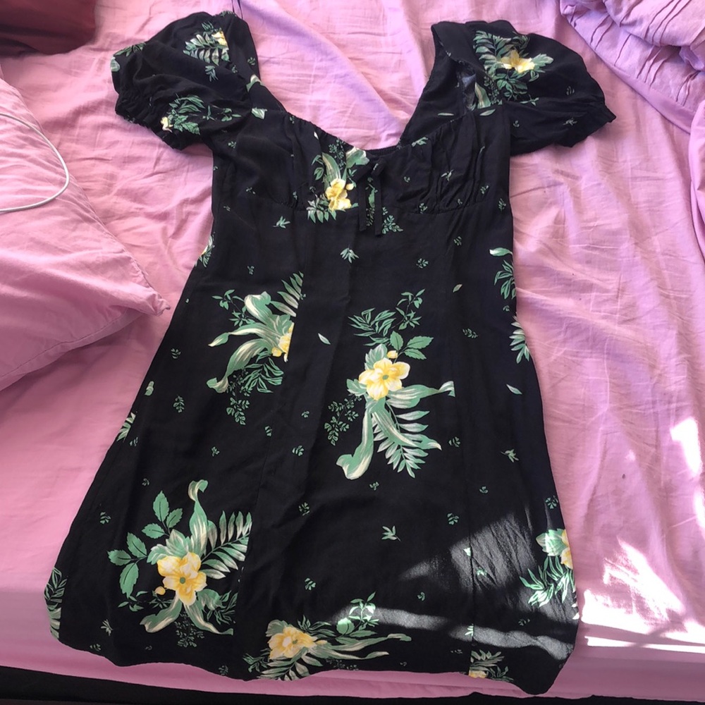 Floral black dress from Urban Outfitters. Size M